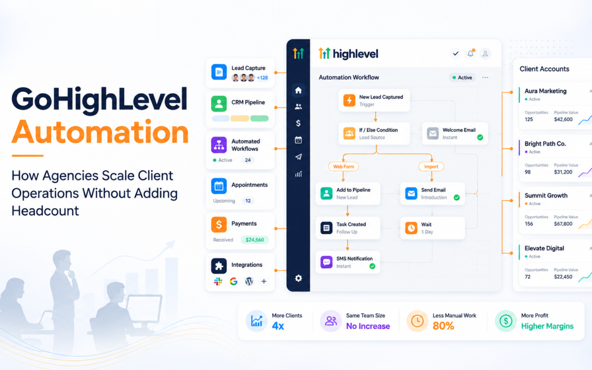 GoHighLevel Automation Empower Agencies to Agencies Scale Client Operations