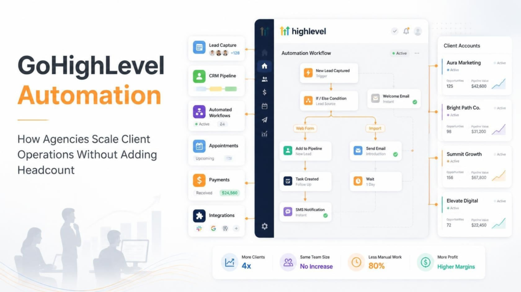 GoHighLevel Automation Empower Agencies to Agencies Scale Client Operations